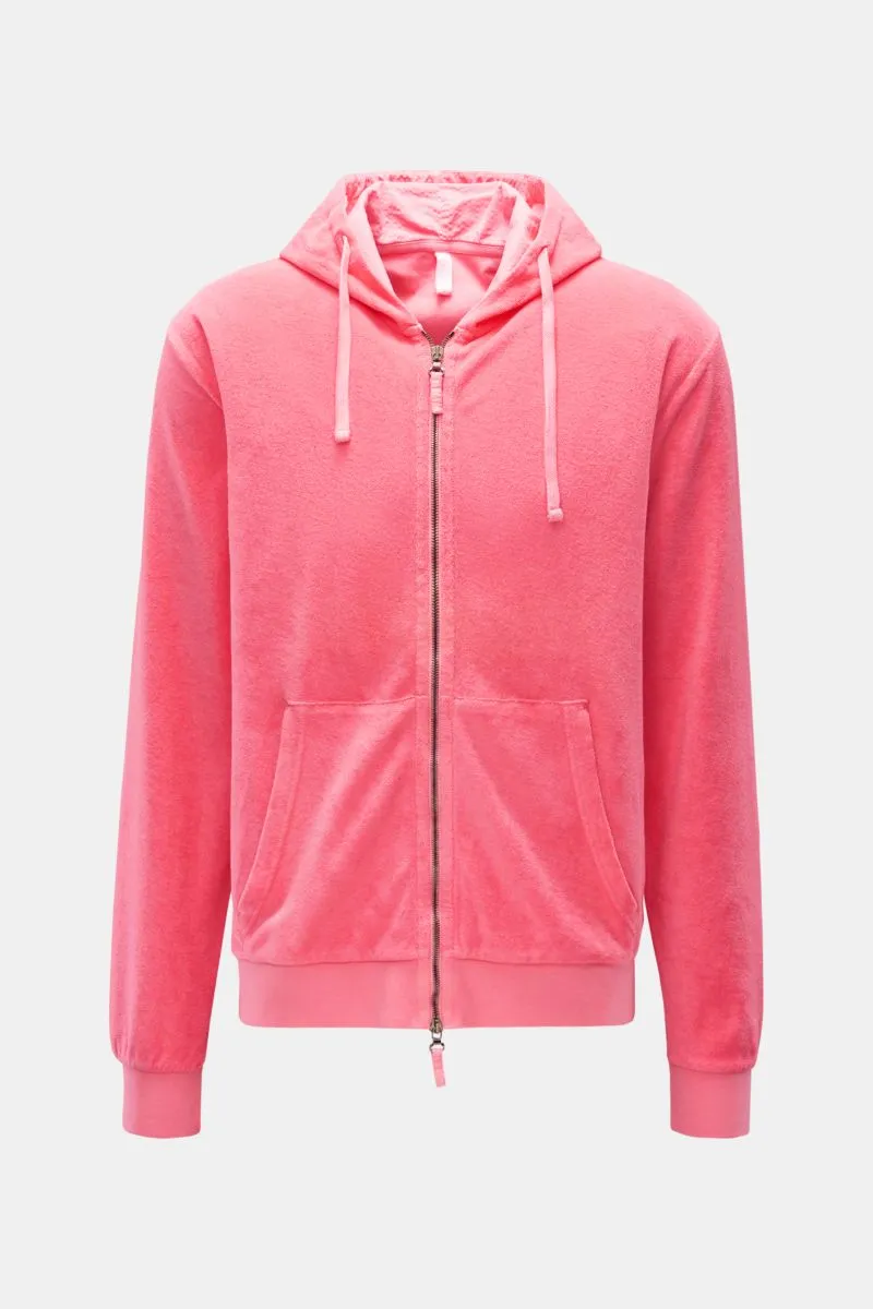 04651/ A TRIP IN A BAG Sweat jacket 'Terry Zip' coral