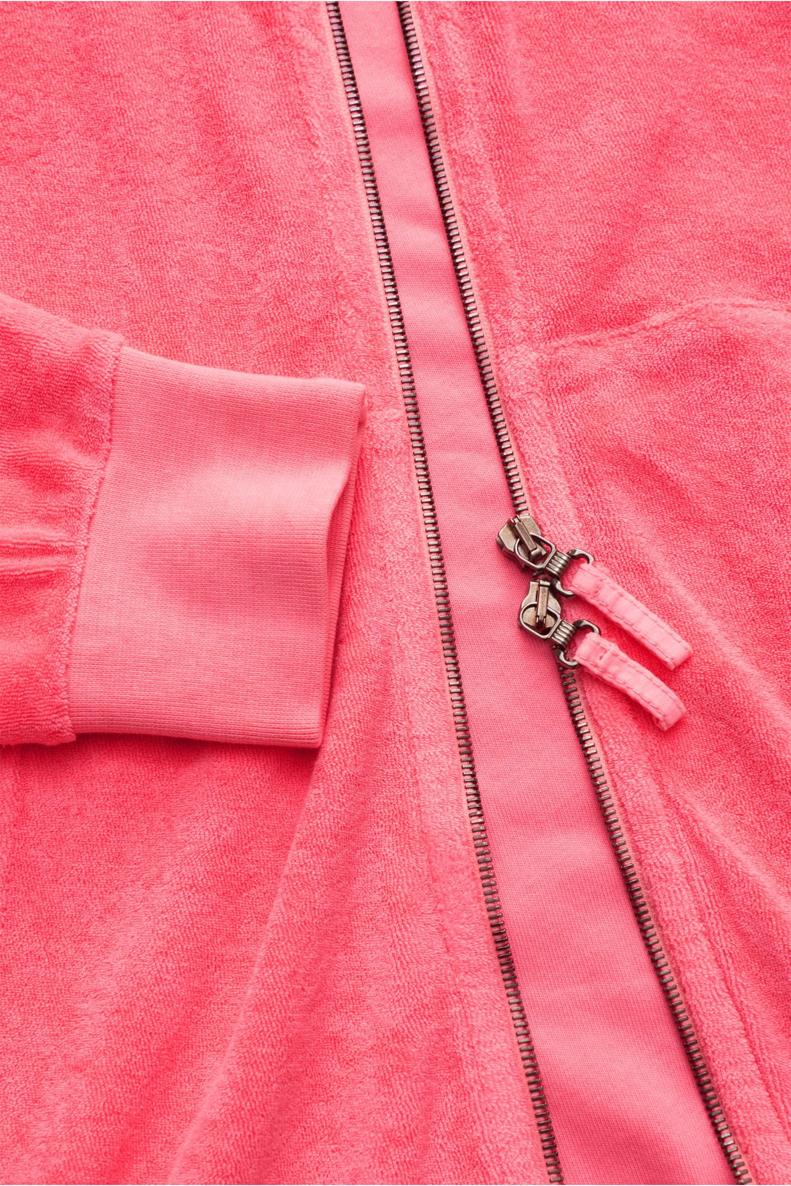 04651/ A TRIP IN A BAG Sweat jacket 'Terry Zip' coral