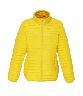 2786 Womens/Ladies Tribe Hooded Fineline Padded Jacket (Bright Yellow) - UTRW3847