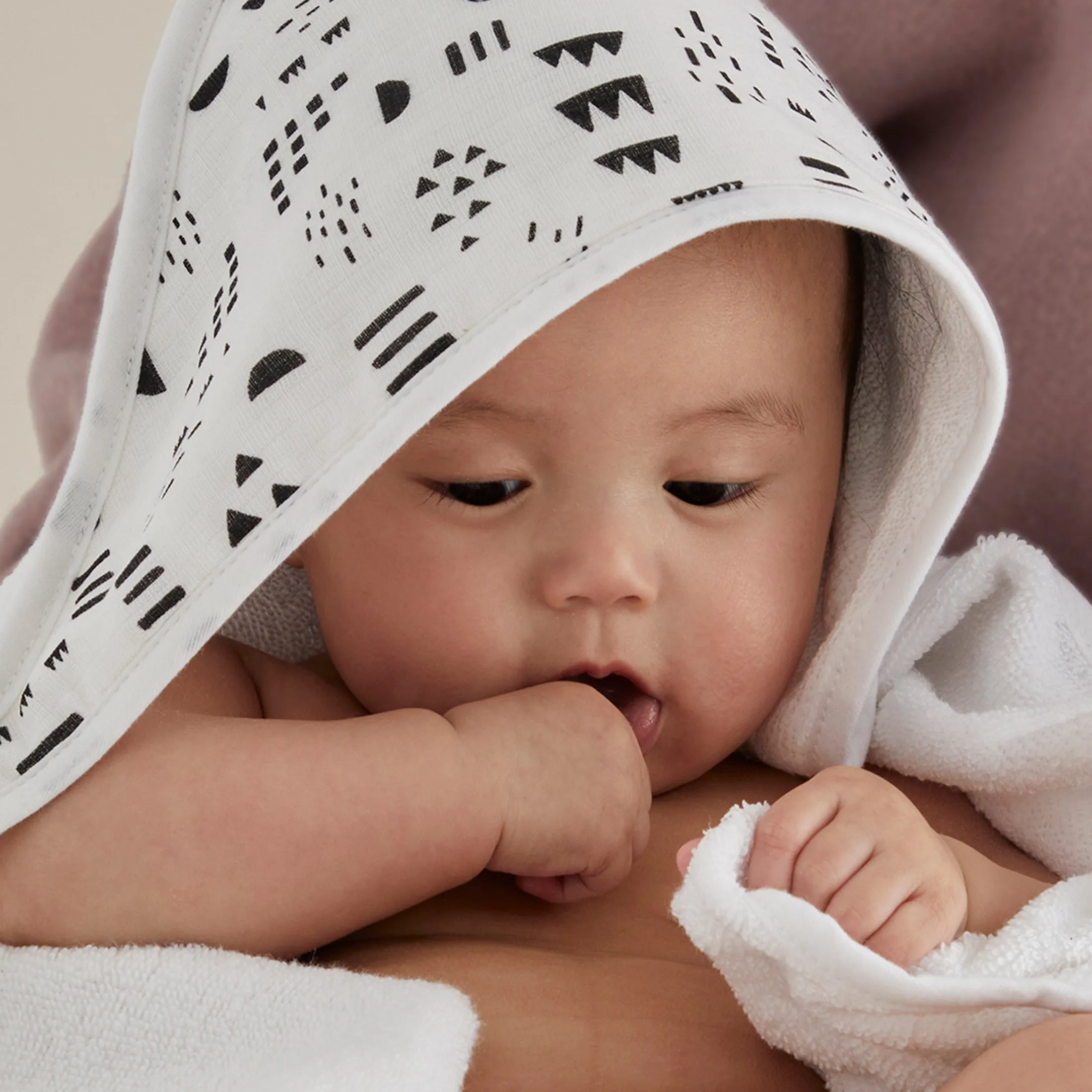 3-Piece Organic Cotton Hooded Towel Set