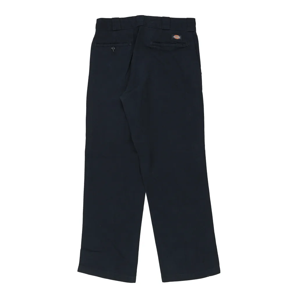 874 Dickies Trousers - 32W 30L Navy Cotton Blend