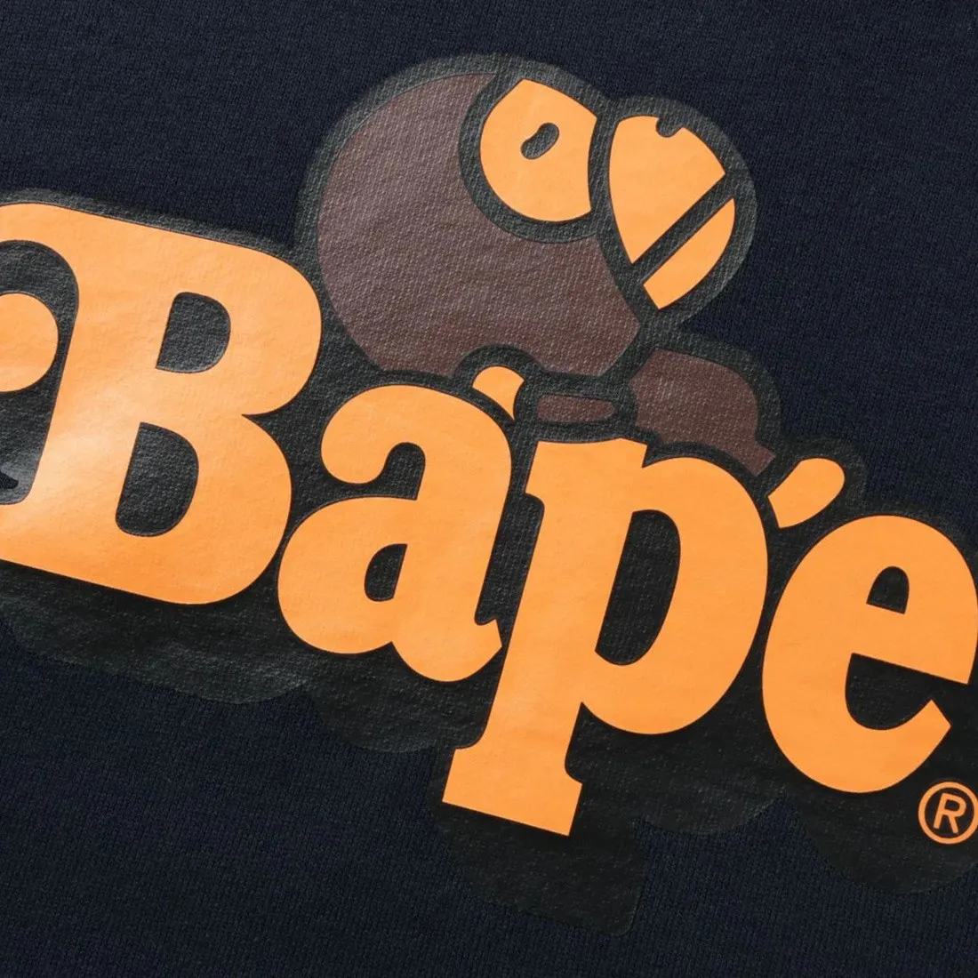 A Bathing Ape Men Milo On Bape Relaxed Fit Pullover Hoodie (navy)