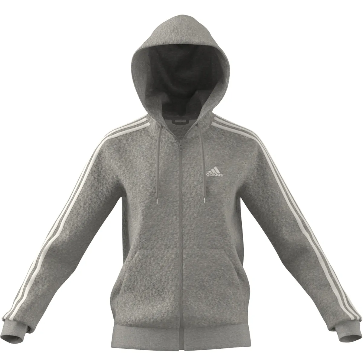 adidas Women's Essentials 3-Stripes Full-Zip Fleece Hoodie