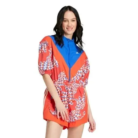 Adidas x FARM Rio Premium Romper - Bright Red / Bold Blue