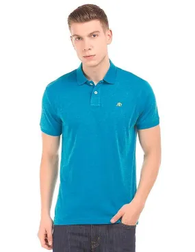 Aeropostale Heathered Regular Fit Polo Shirt