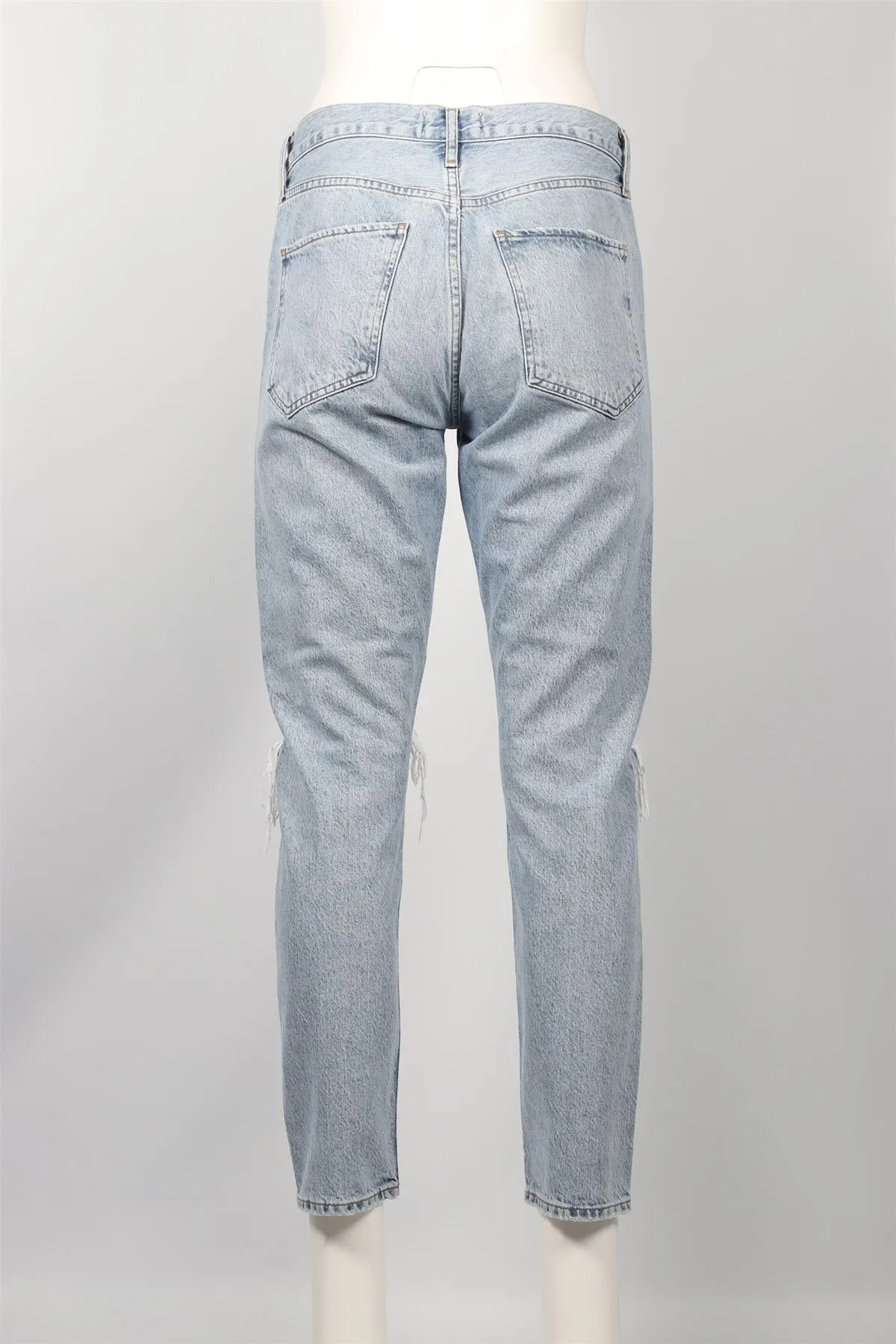 AGOLDE BLUE HIGH RISE STRAIGHT LEG JEANS W27 UK 8-10