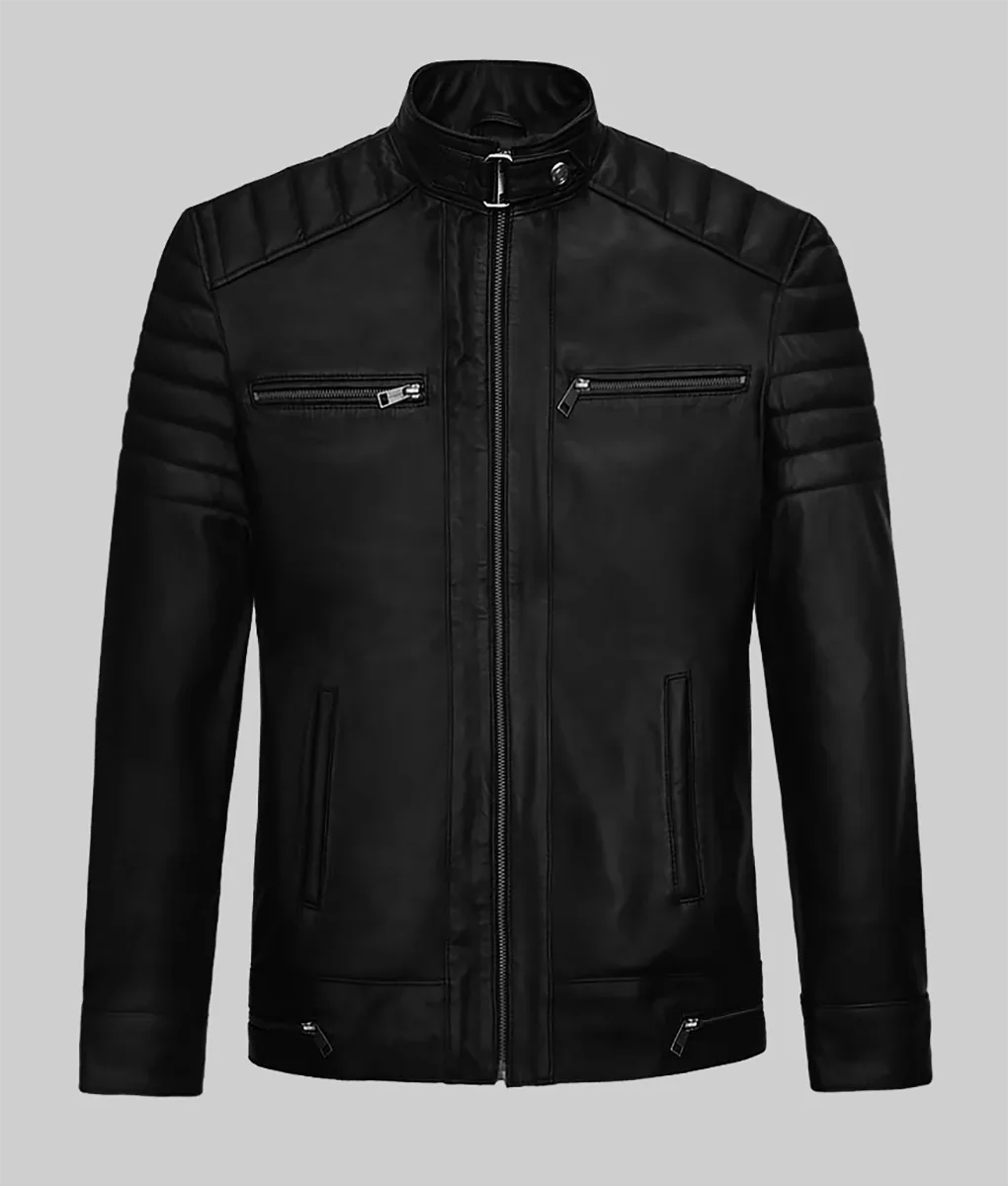 Andrew Tate "Top G" Black Biker Jacket | TLC UK