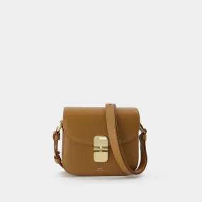 A.P.C.  Grace Mini Bag in Brown Leather