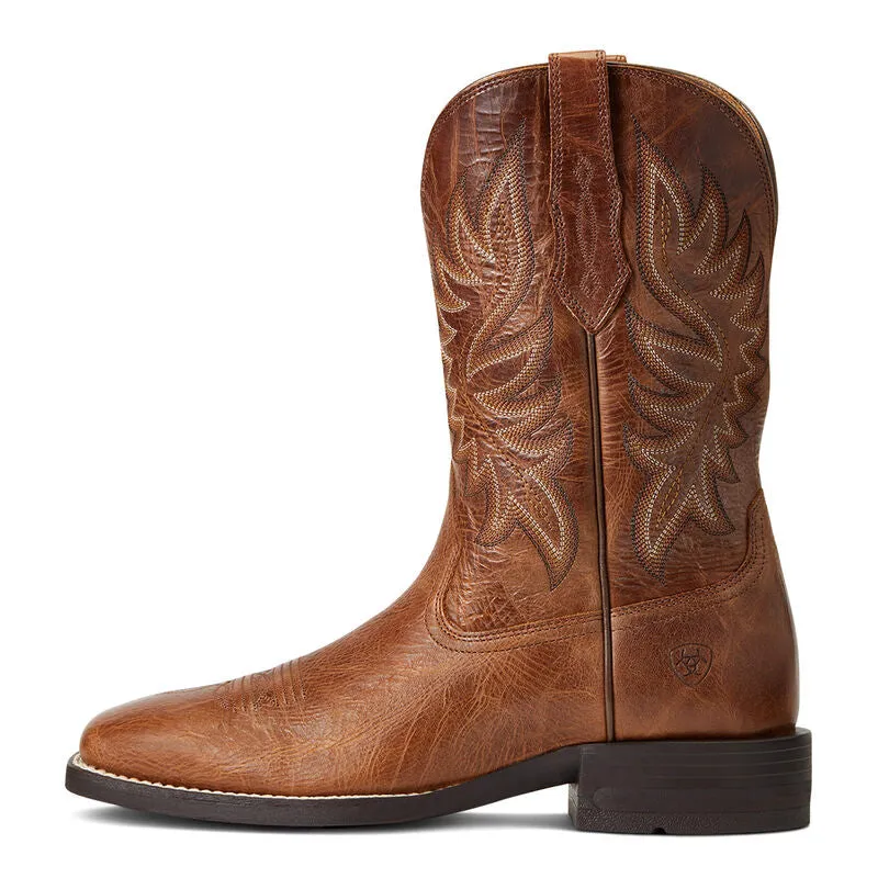 Ariat Men's Brander Cowboy Boot, Dark Tan