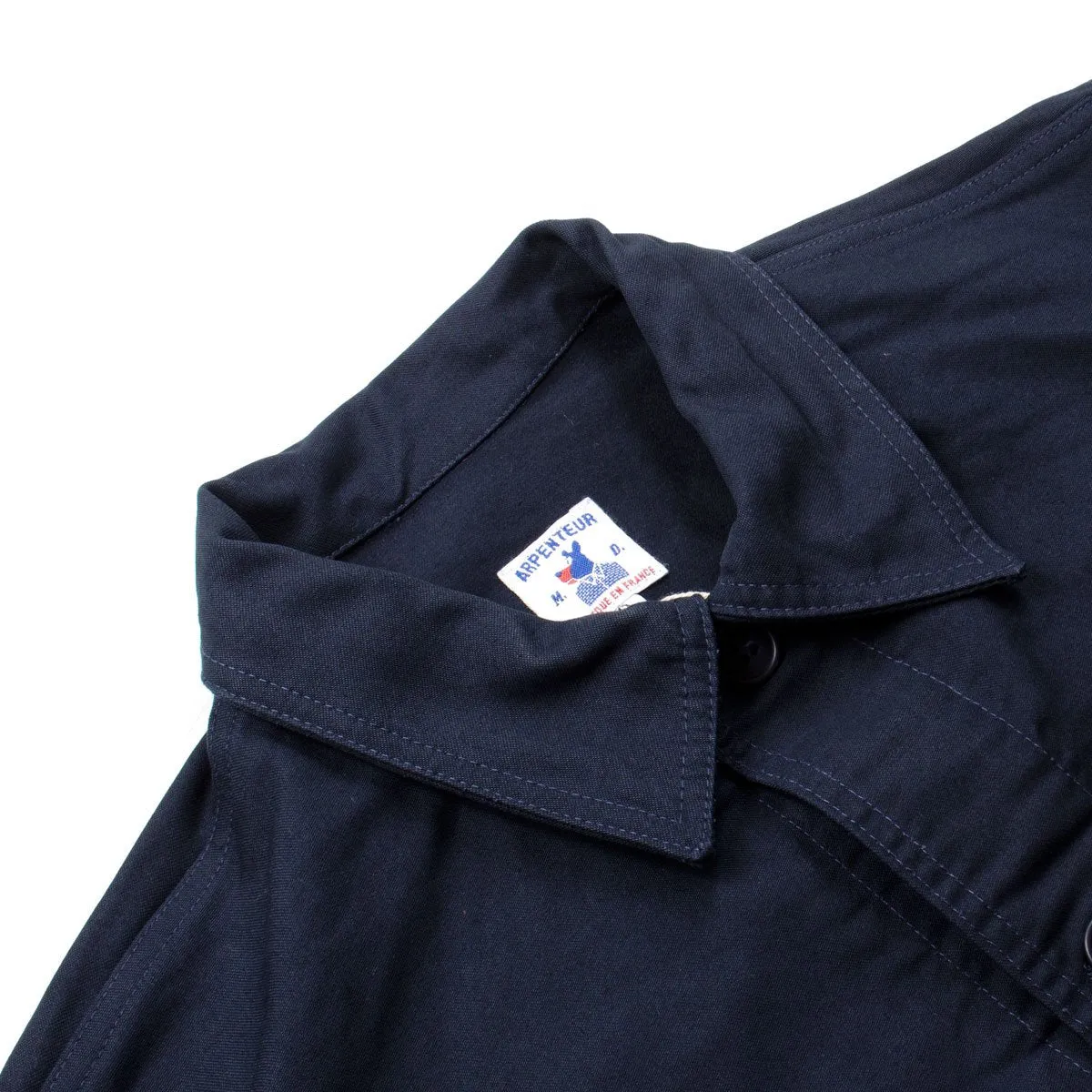 Arpenteur - Auto Moleskine Cropped Work Jacket - Navy