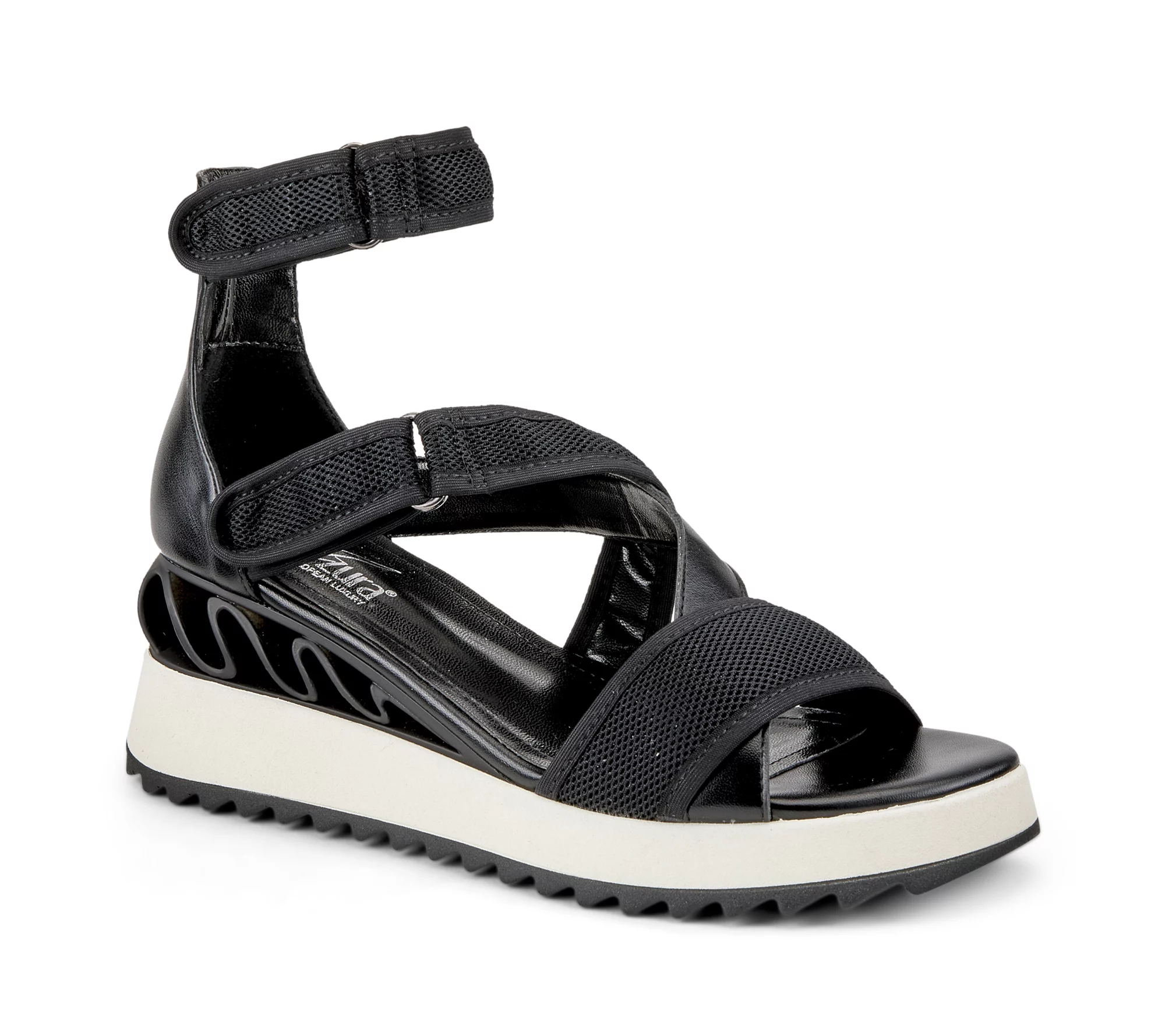 Azura by Spring Step Ankle Strap Wedge Sandals- Goforit