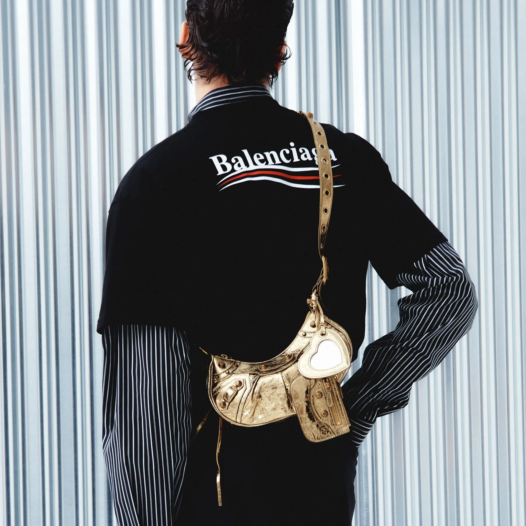 Balenciaga  Cagole Shoul Xs Bag - Balenciaga - Gold - Leather