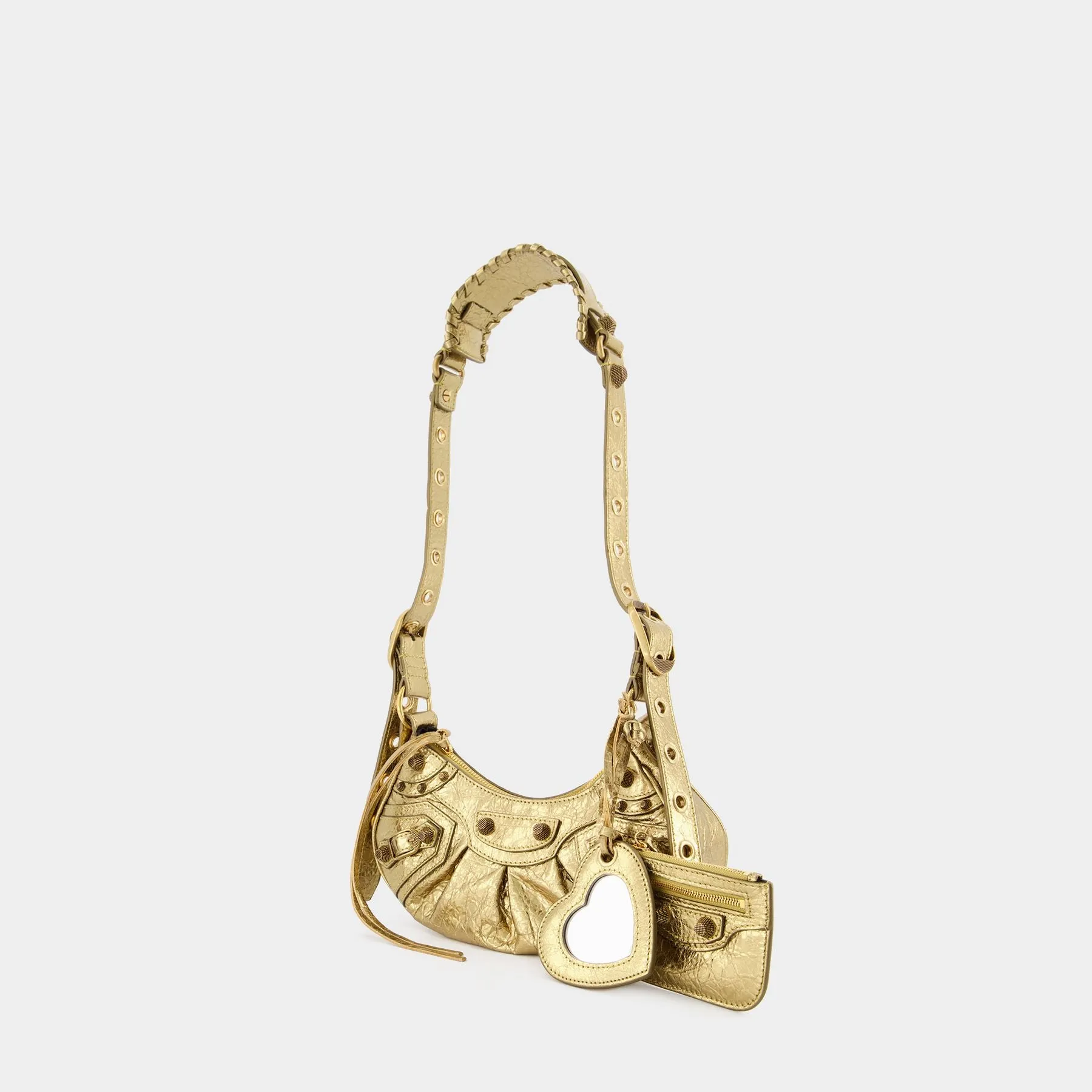 Balenciaga  Cagole Shoul Xs Bag - Balenciaga - Gold - Leather