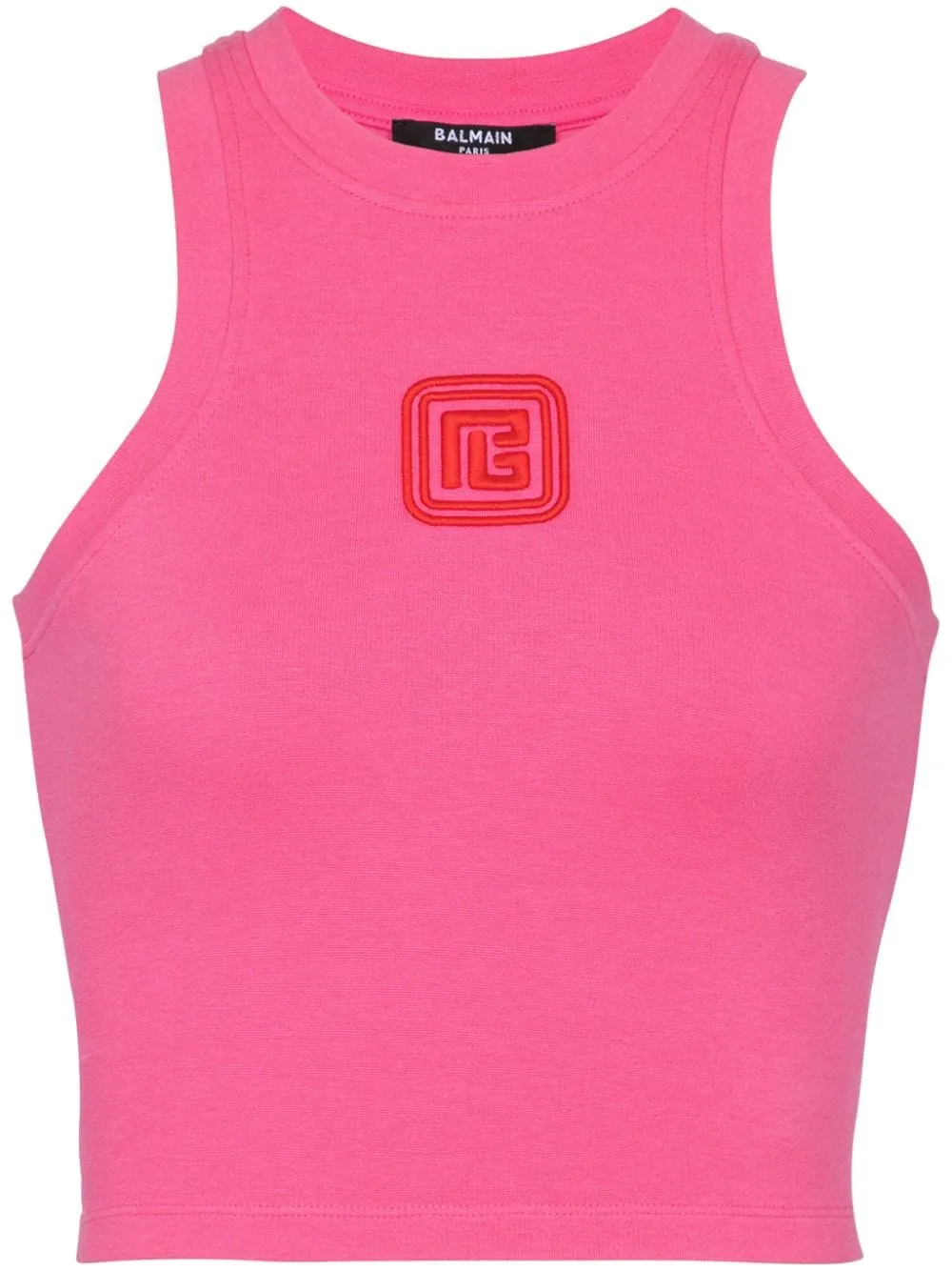 BALMAIN - Logo Tank in Pink