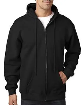 Bayside Adult Hooded Full-Zip Fleece BA900 Black