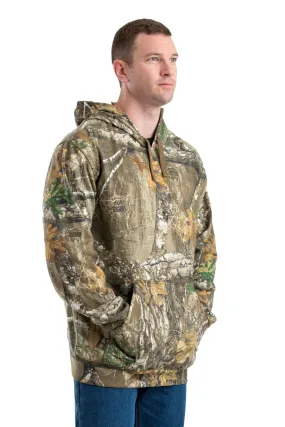 Berne Mens Realtree Edge Cotton Blend Inland Hooded Pullover