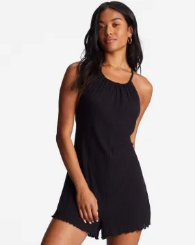 Billabong High Surf Romper-Black Pebble