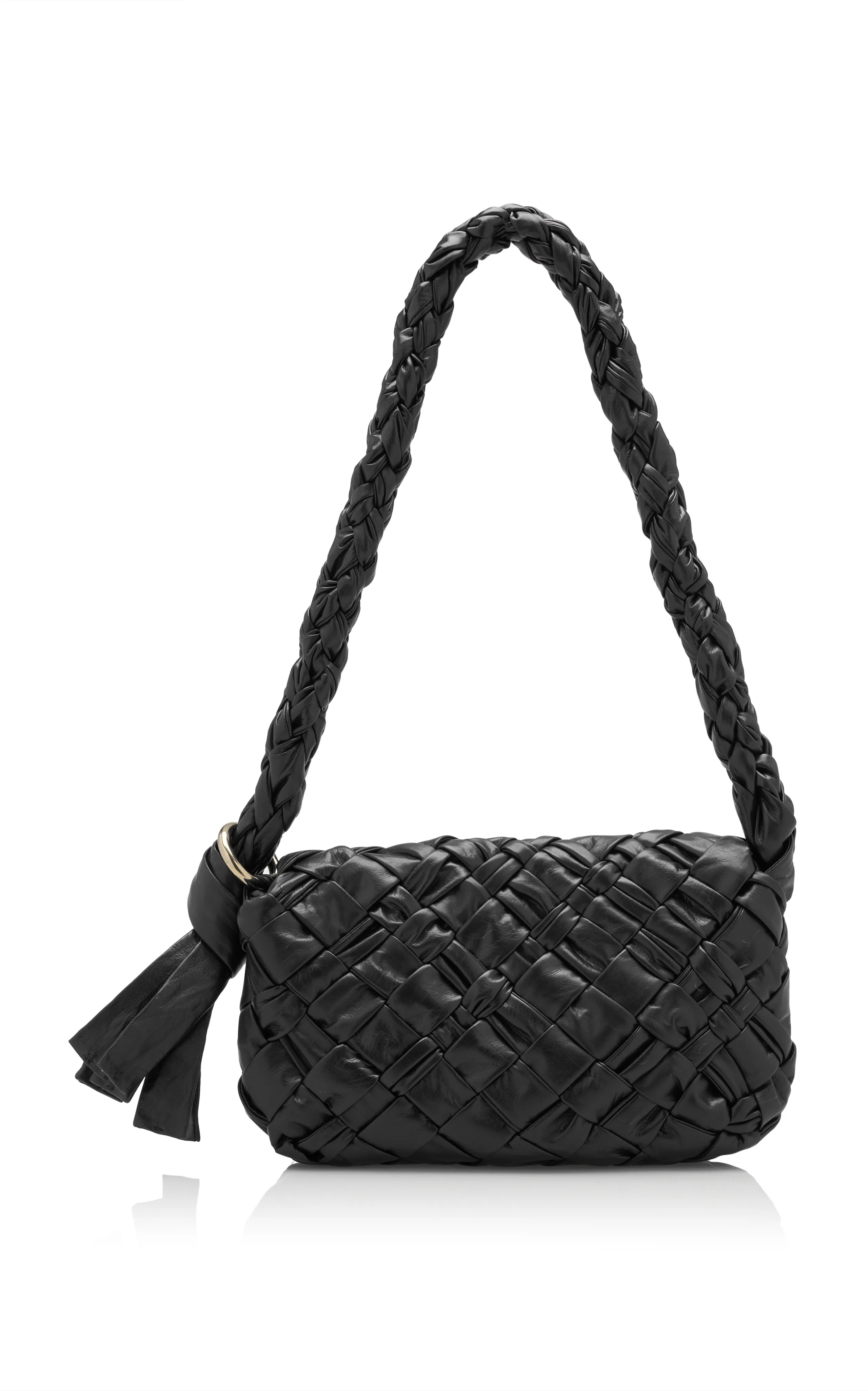 Bottega Veneta Kalimero Citta' Intrecciato Leather Bag