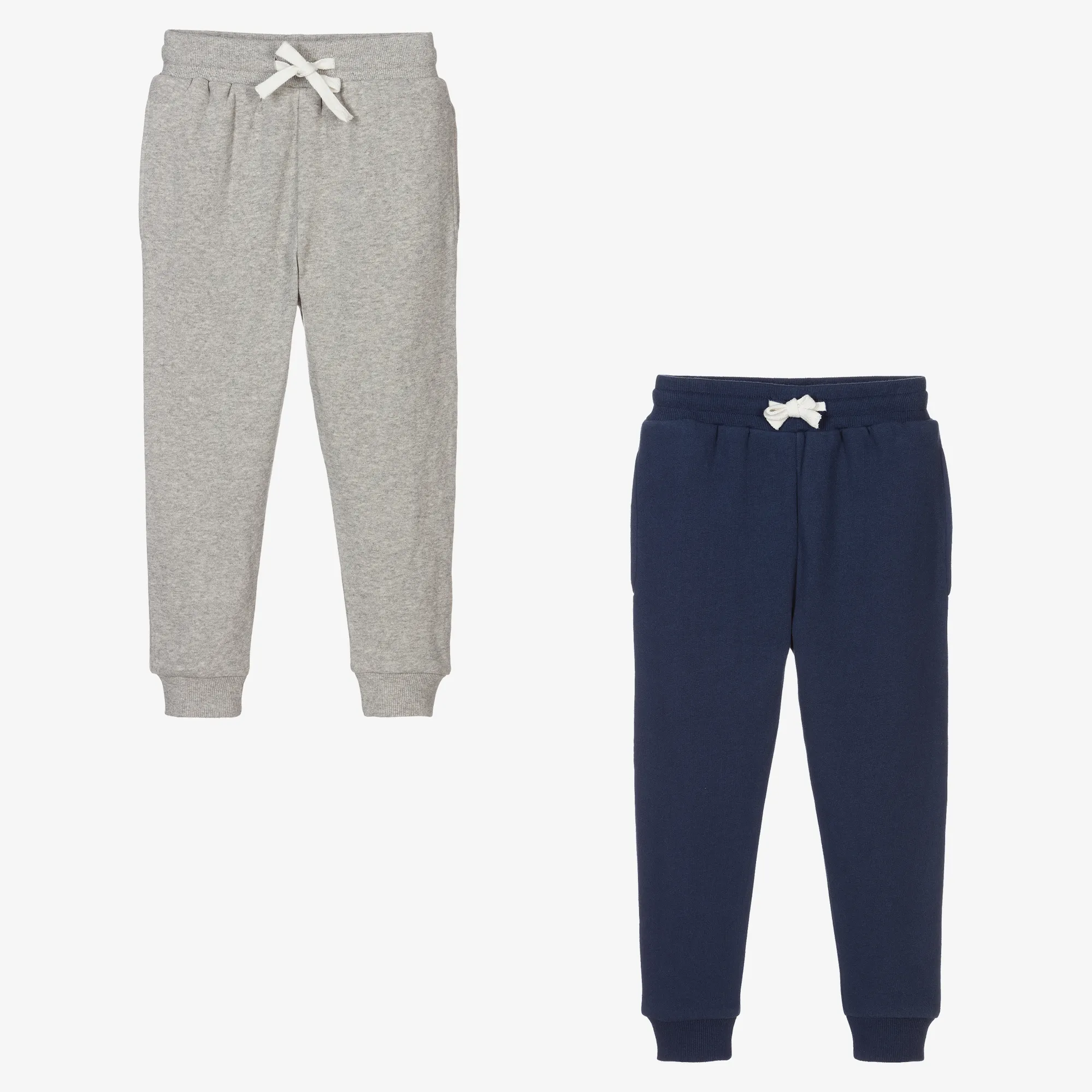 Boys Blue & Grey Organic Joggers (2 Pack)