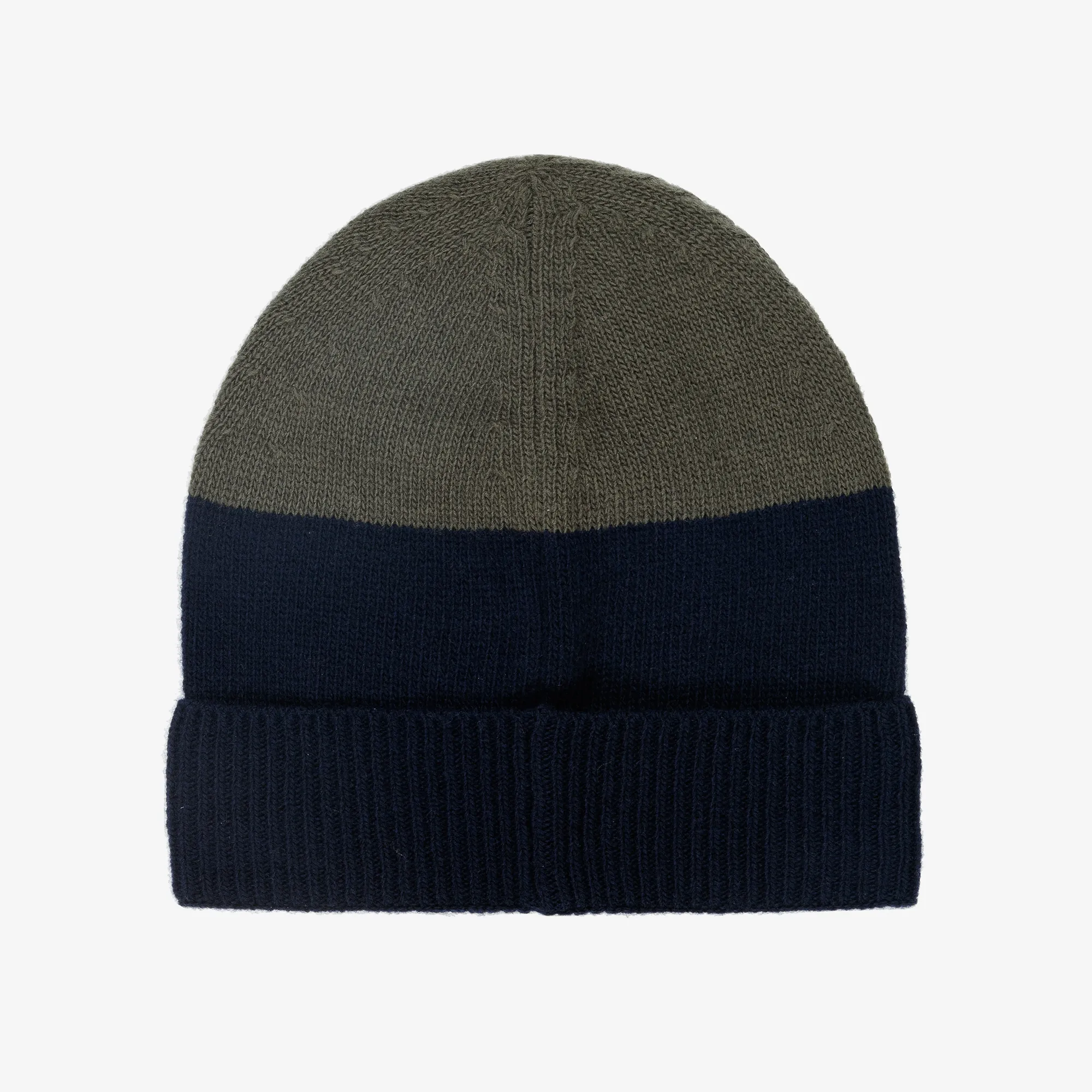 Boys Green & Blue Wool Beanie Hat