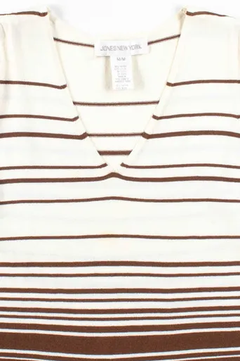 Brown Striped Tank Top