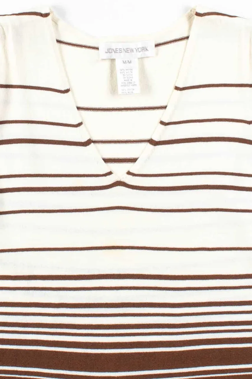 Brown Striped Tank Top