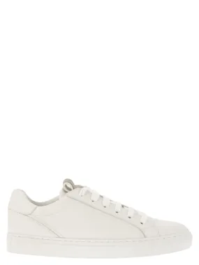 Brunello Cucinelli    Brunello Cucinelli Matt Calfskin Trainers With Precious Detail