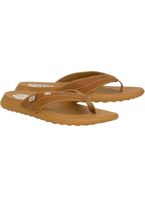 Buy HEYDUDE Christi Flip Flop Cognac 9 | Sandals | Tu