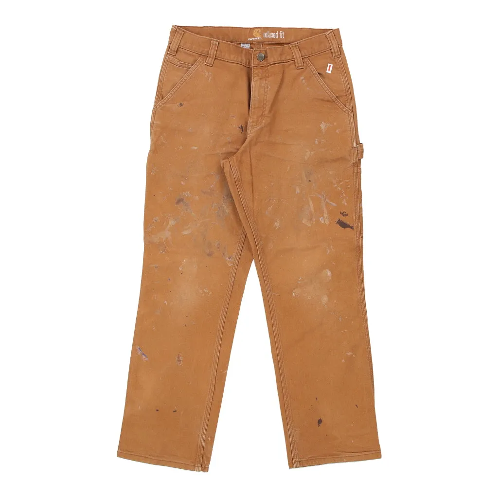 Carhartt Carpenter Trousers - 32W 30L Brown Cotton