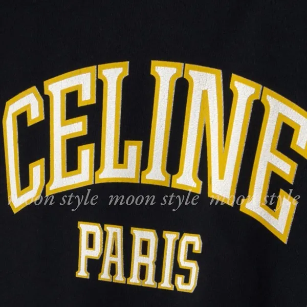 CELINE  |oversized celine hoodie in cotton fleece