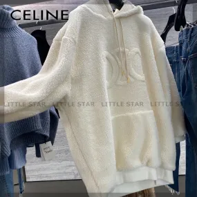 CELINE  |Oversized Triomphe hoodie in Fleece