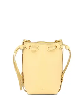 CHLO Yellow Micro Marcie Bucket Handbag for Women - 70s-Inspired Fashion Statement