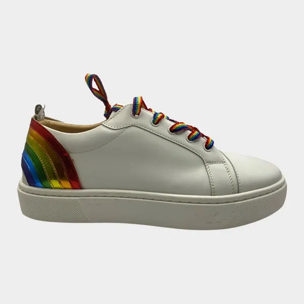 Christian Louboutin men’z white low-top trainers