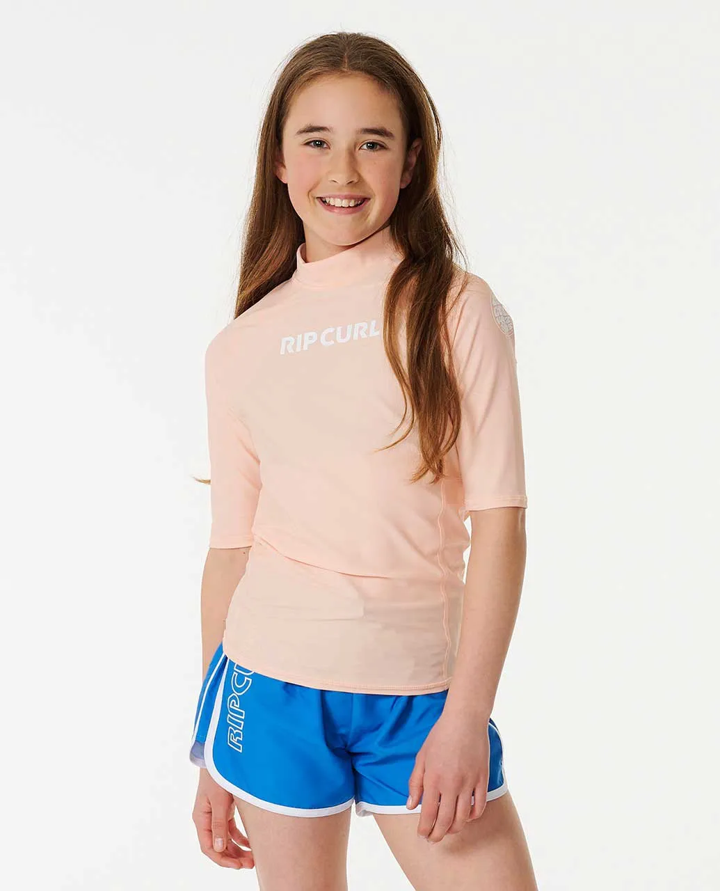 Classic Surf Short Sleeve Rash Vest Girl