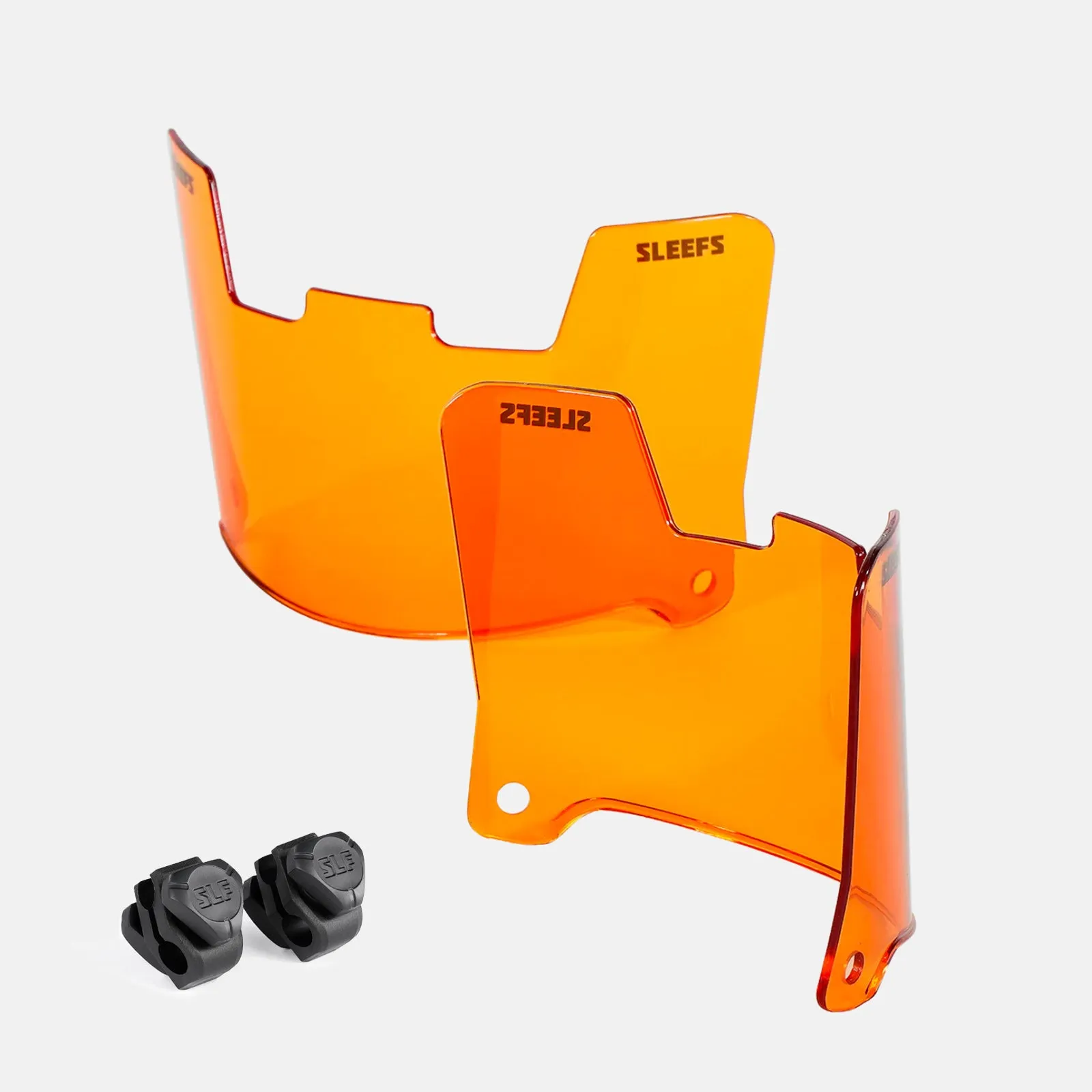 Clear Orange Helmet Eye-Shield Visor