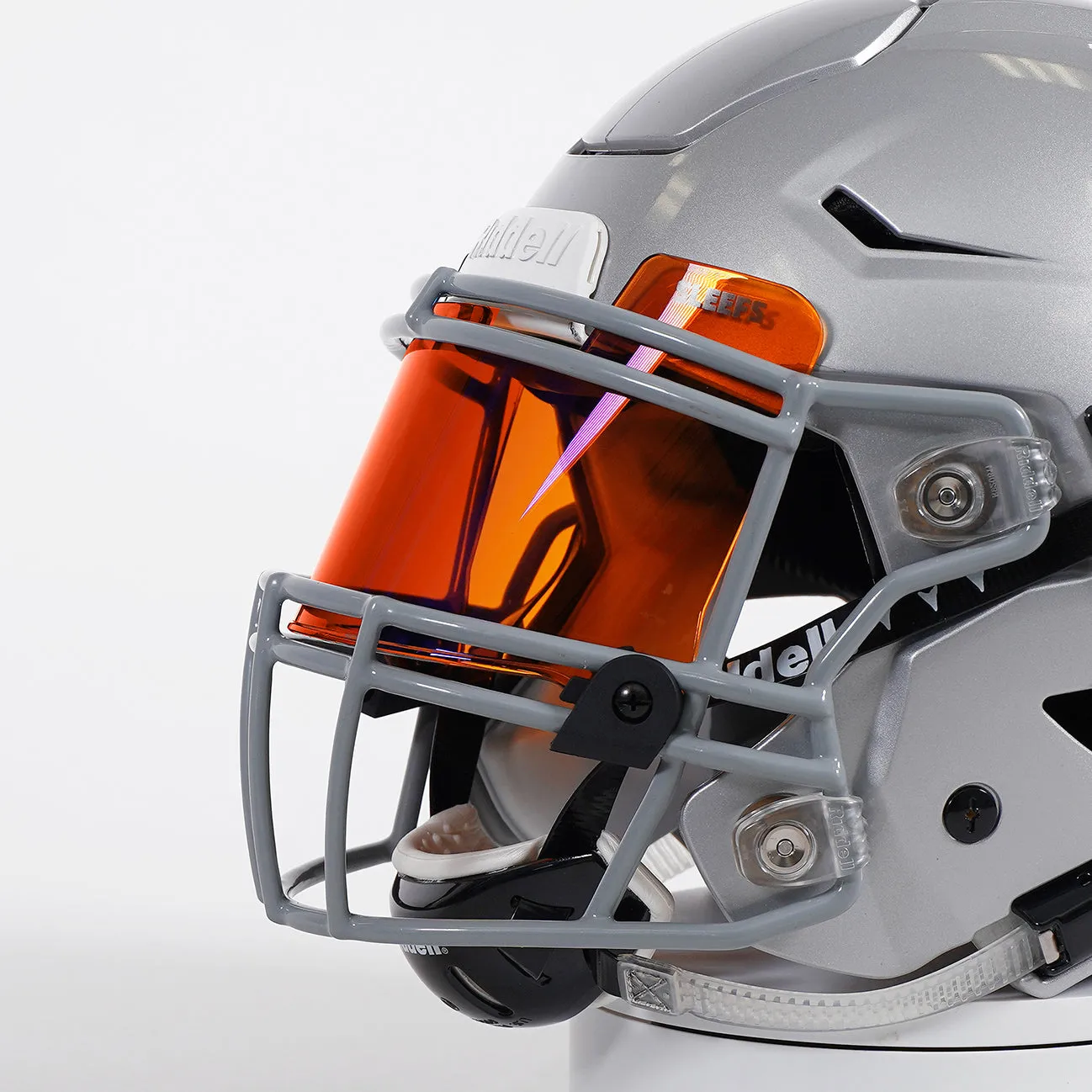 Clear Orange Helmet Eye-Shield Visor