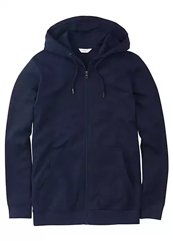 Cotton Hooded Zip Through Sweatshirt by Cotton Traders | Look Again