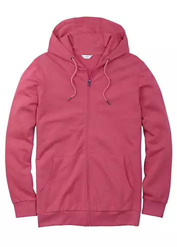 Cotton Hooded Zip Through Sweatshirt by Cotton Traders | Look Again