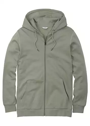 Cotton Hooded Zip Through Sweatshirt by Cotton Traders | Look Again