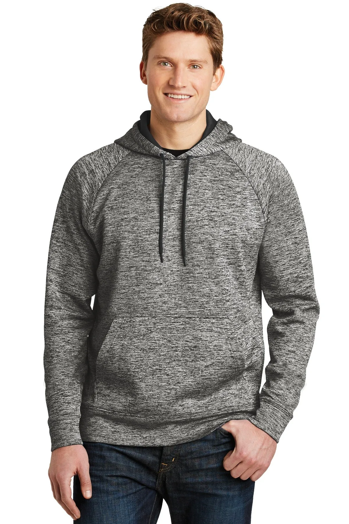 Custom Embroidered - Sport-Tek PosiCharge Electric Heather Fleece Hooded Pullover. ST225