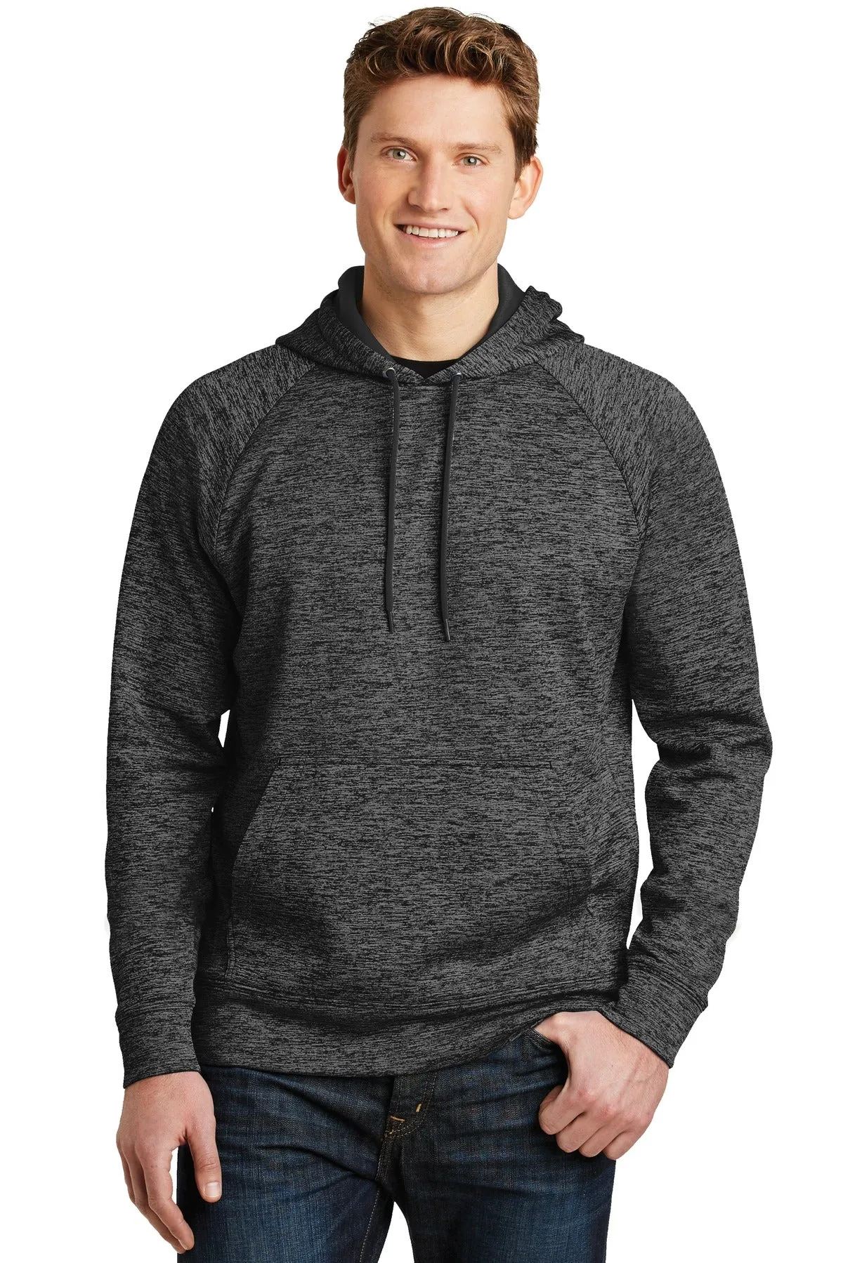 Custom Embroidered - Sport-Tek PosiCharge Electric Heather Fleece Hooded Pullover. ST225