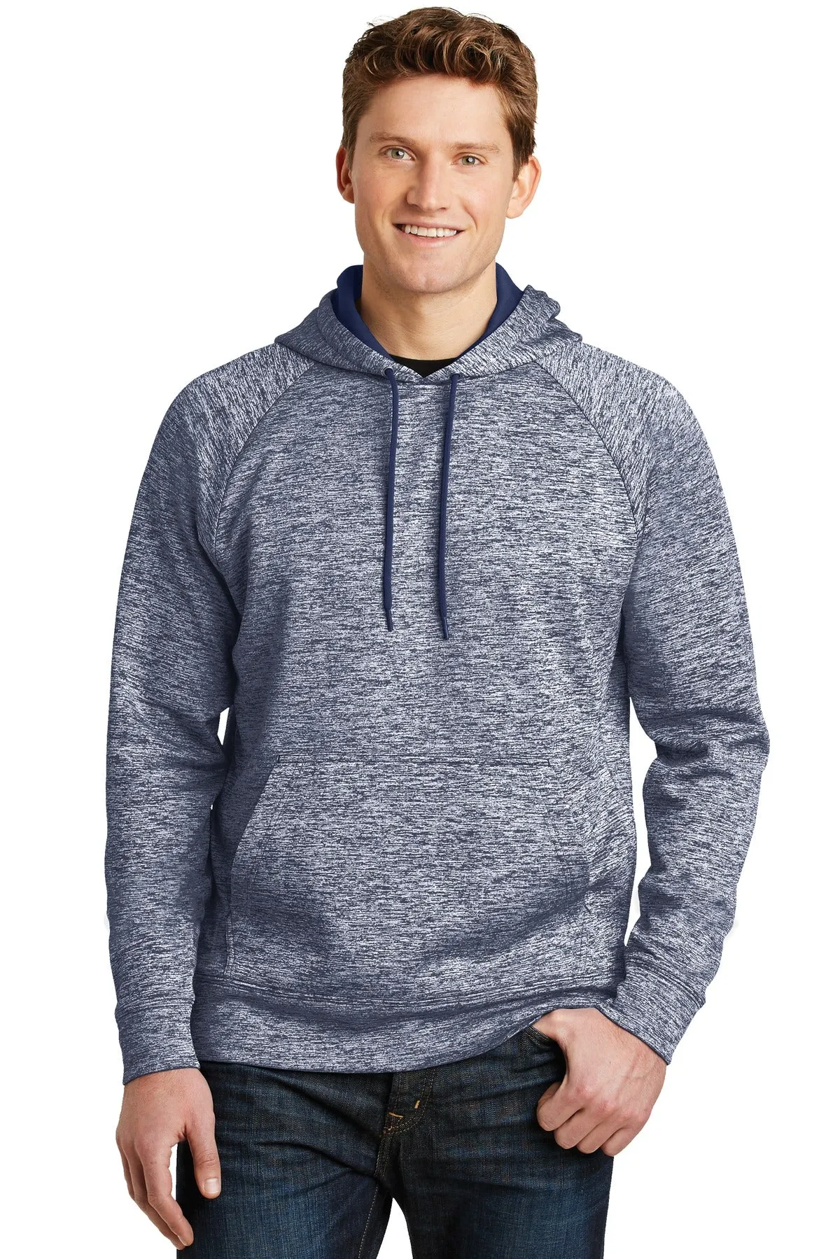 Custom Embroidered - Sport-Tek PosiCharge Electric Heather Fleece Hooded Pullover. ST225