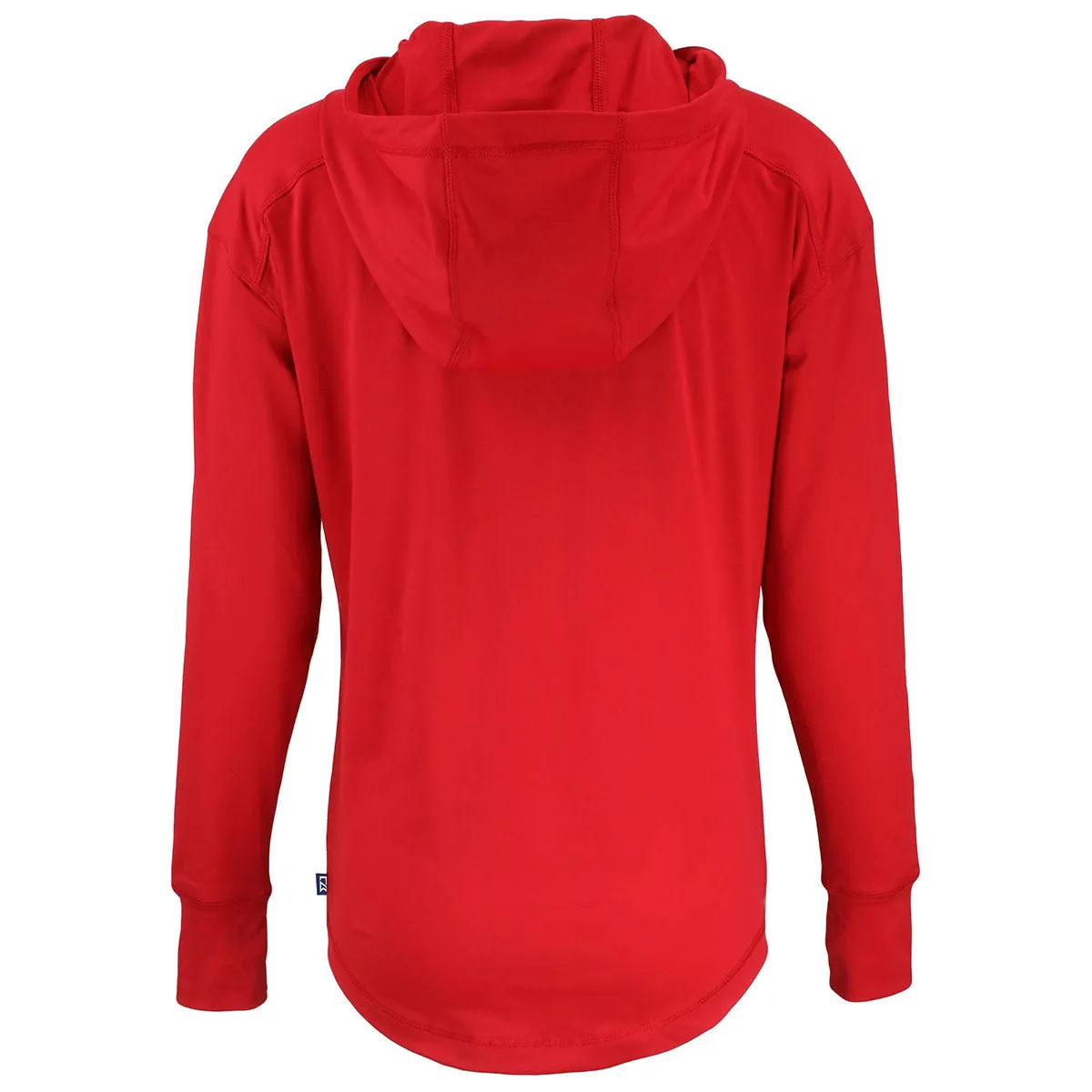 Cutter & Buck Women's Red Daybreak Eco Recycled Half Zip Hoodie