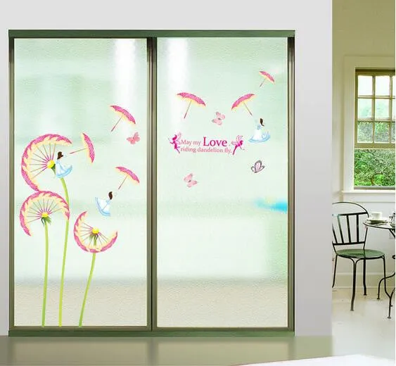 Dandelion umbrella sitting room TV setting wall of household adornment wall decoration on the wall SM6