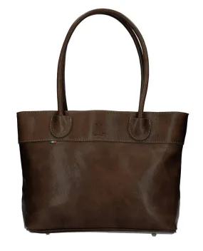 Dark brown mable calfskin bag