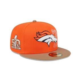 Denver Broncos Western Khaki 59FIFTY Fitted Hat