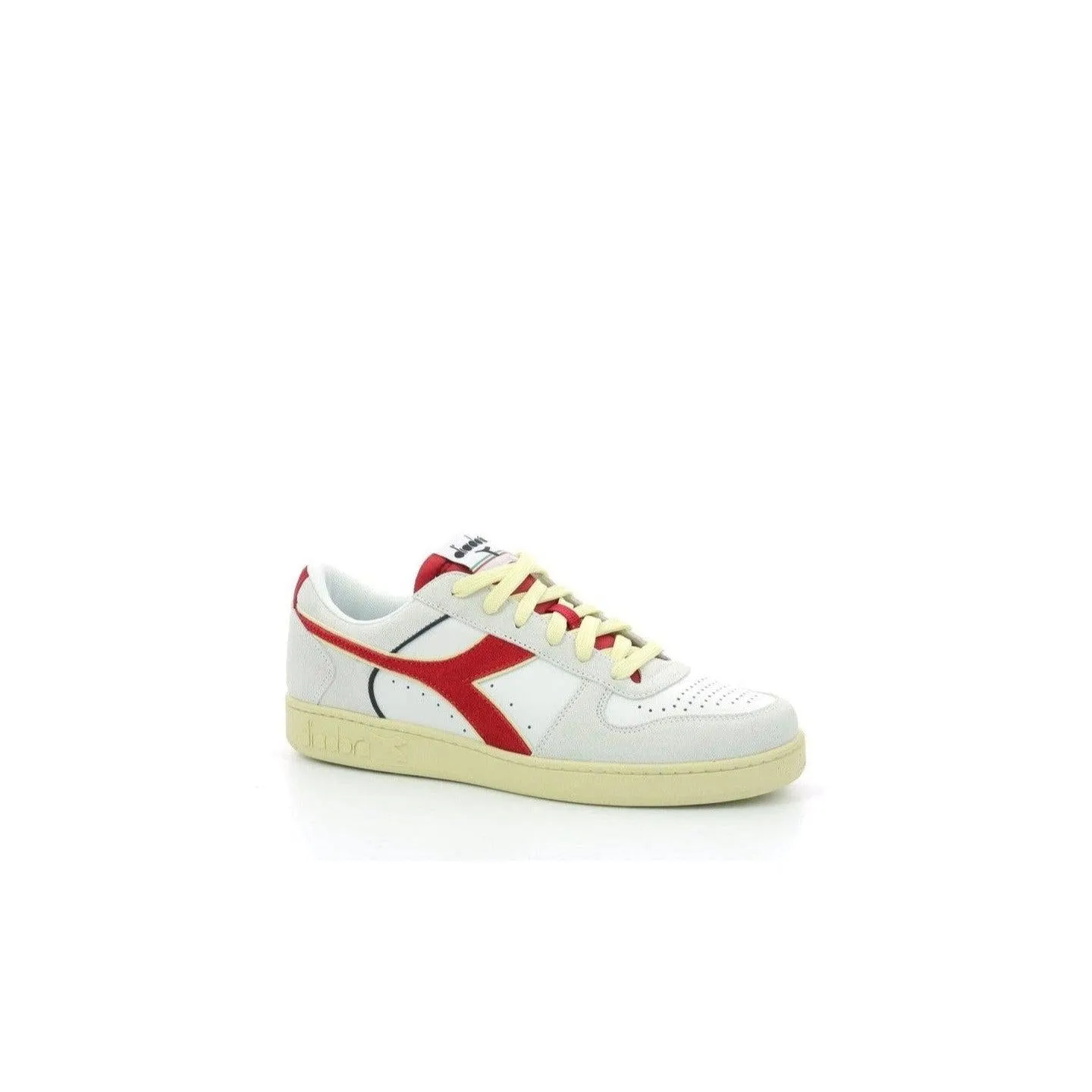 Diadora - Sneakers Basses Magic Bas Low S - White/Chili Peppers/White - Mixte