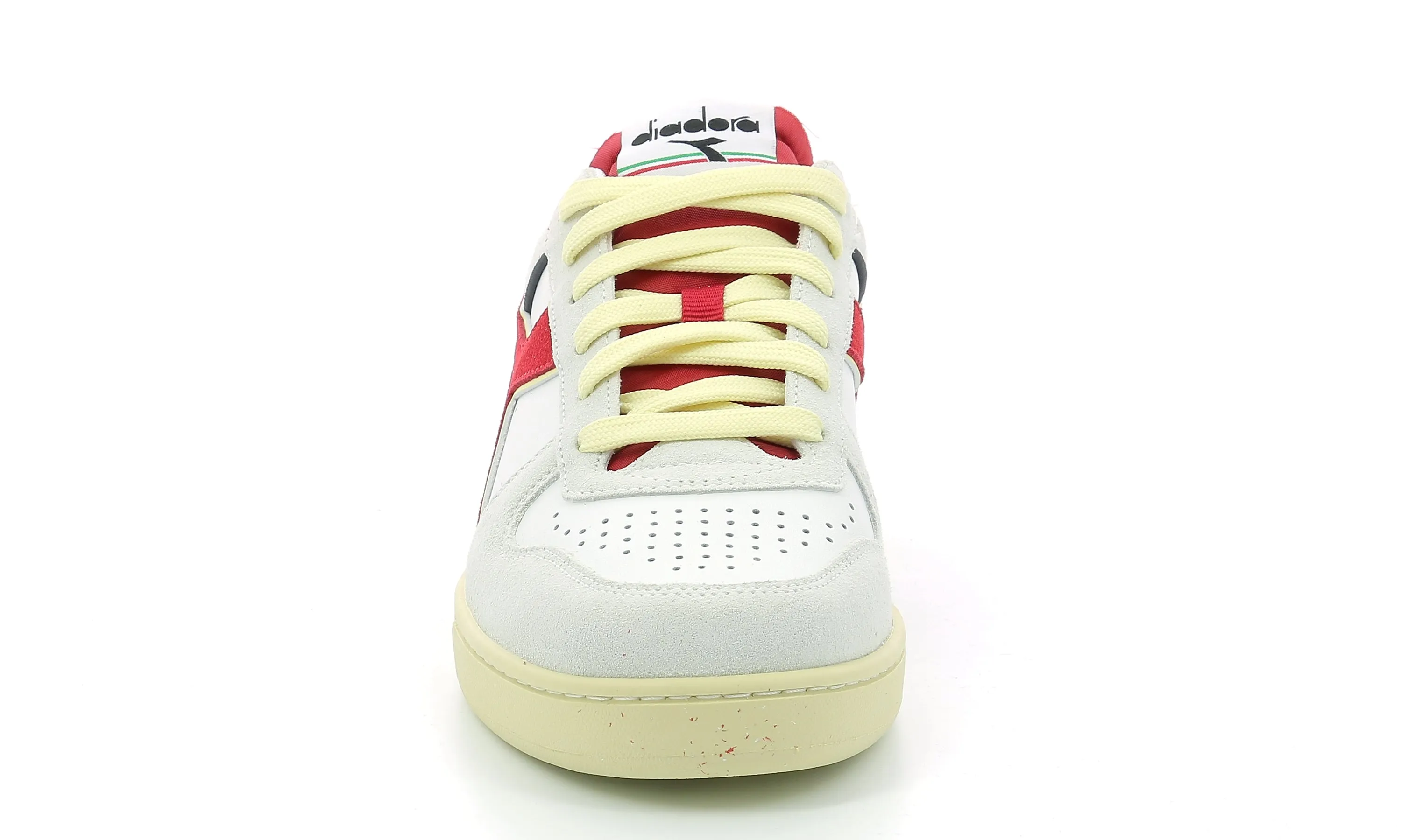 Diadora - Sneakers Basses Magic Bas Low S - White/Chili Peppers/White - Mixte