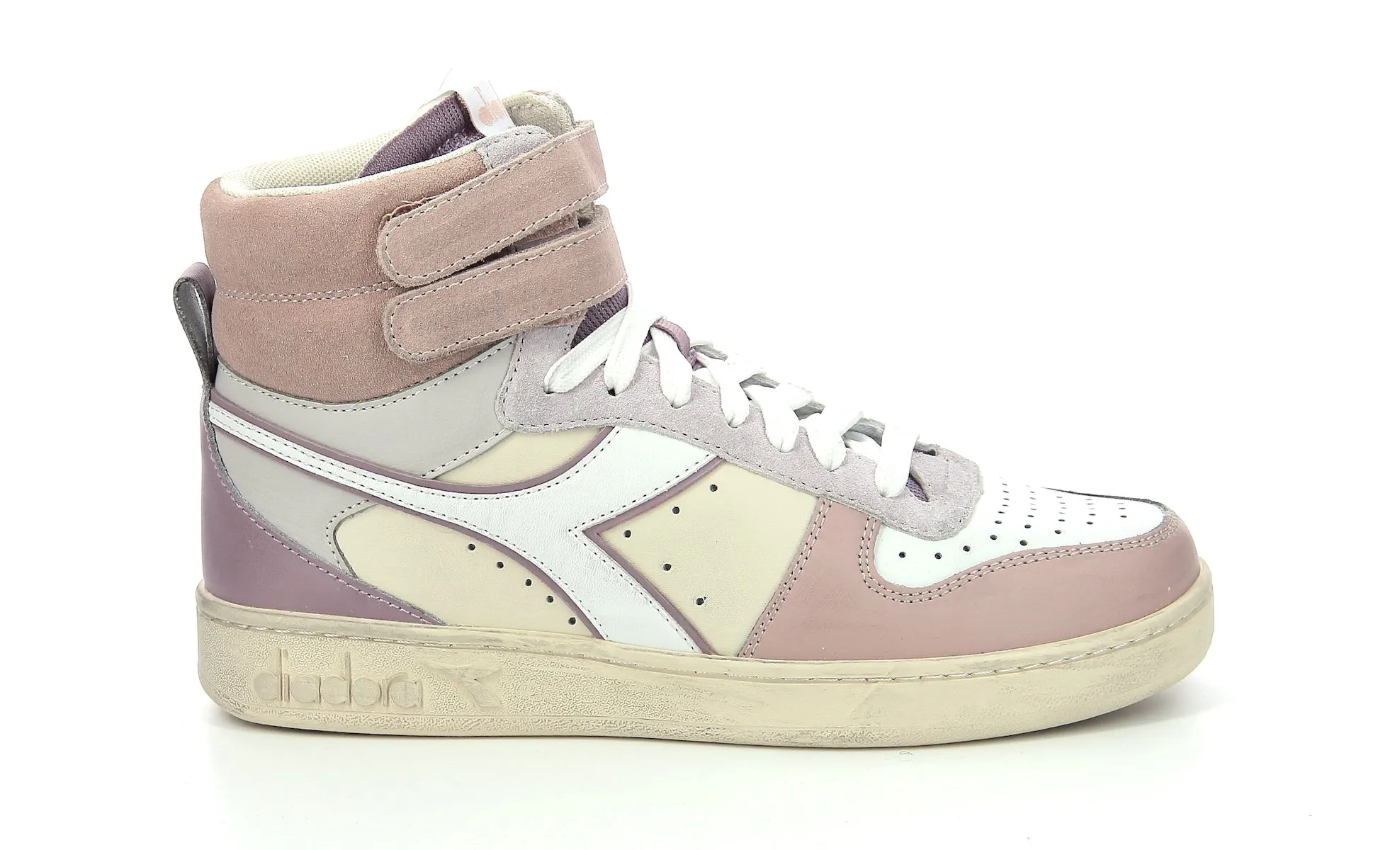 Diadora - Sneakers Hautes Magic Bas Mi Iw - Adobe Rose/Elderberry - Femme