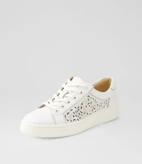 DIANA FERRARI Driscol White Leather Sneakers